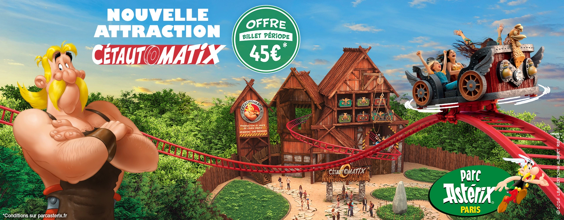 Offre spéciale Parc Astérix : votre billet à 45€ au lieu de 68€ !