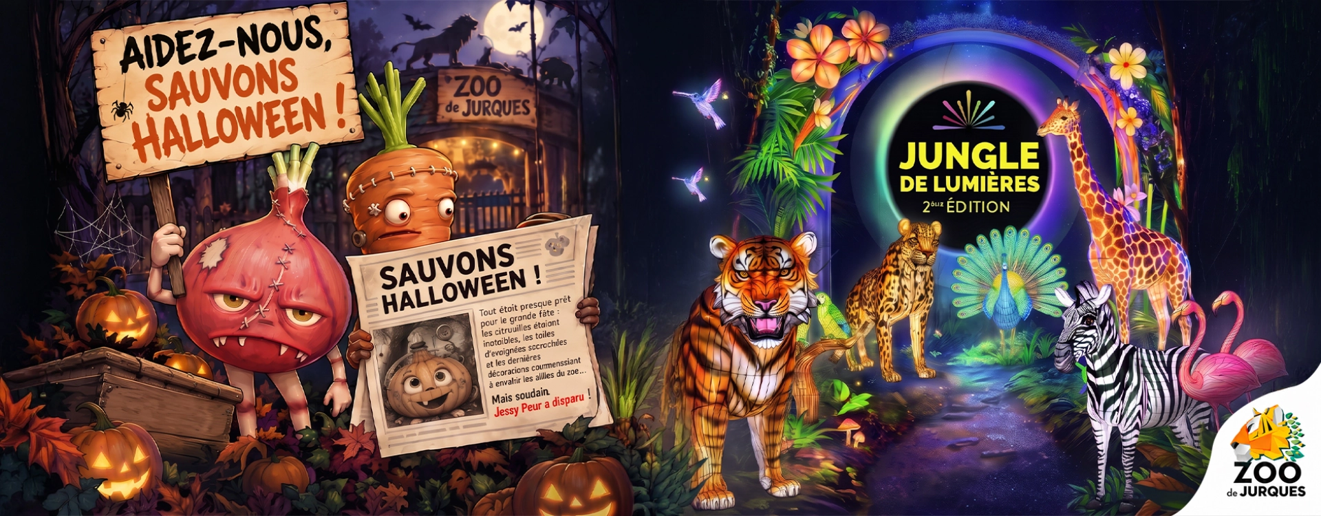Jungle de Lumières au Zoo de Jurques 