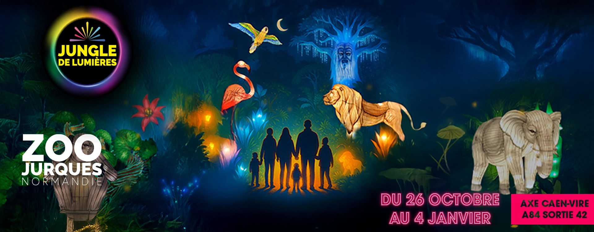 Jungle de Lumières au Zoo de Jurques 